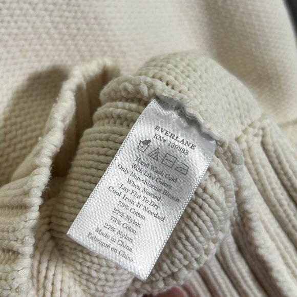EVERLANE Women's Knitted Cream Sweater - XS - Picture 5 of 5